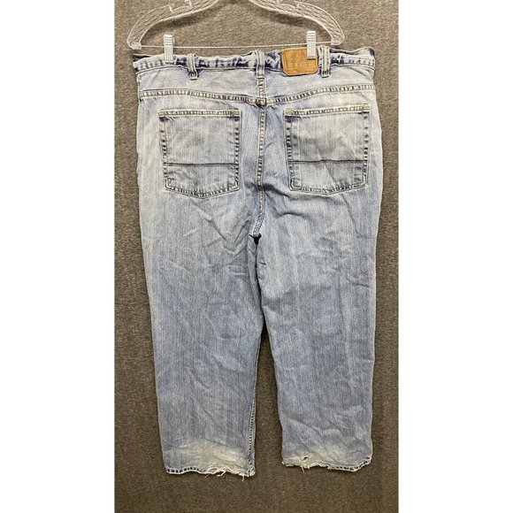 Old Navy Blue Jeans Men's 38x30 Distressed Y2K - Picture 8 of 11